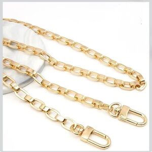Gold Metal Purse Chain Strap Replacement - 47.2 inches